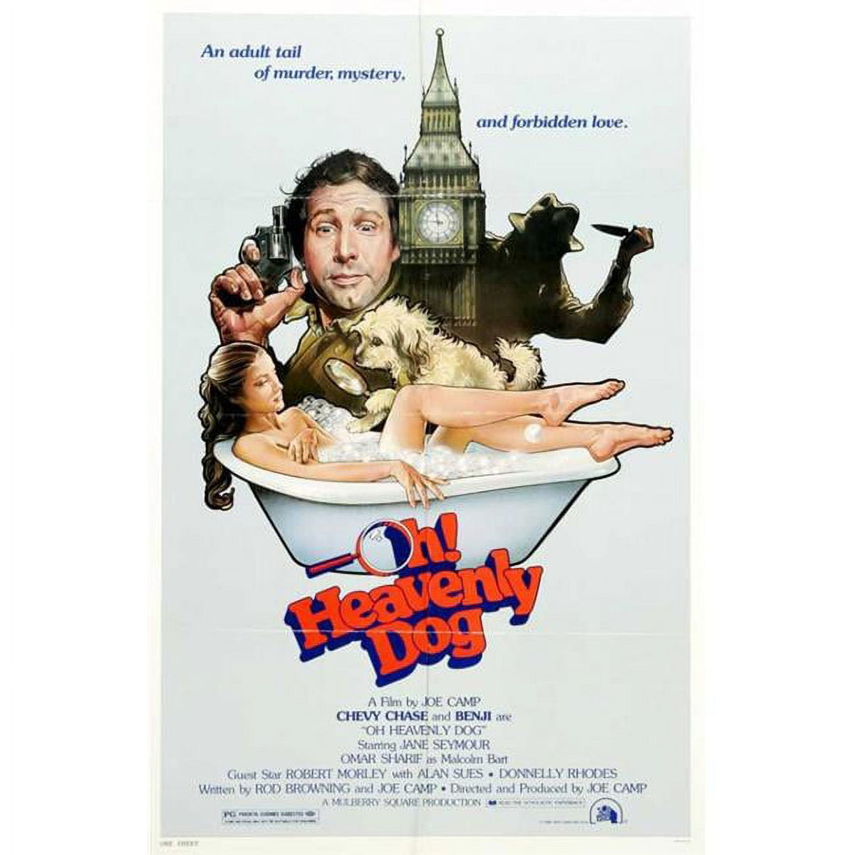 Oh Heavenly Dog! movie poster print, 27 x 40 inches.