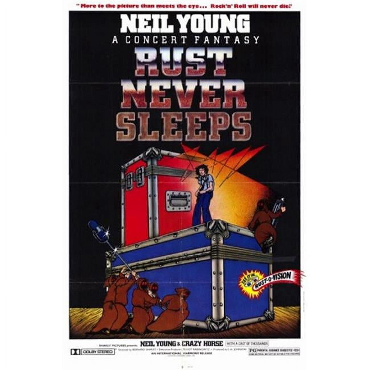 Rust Never Sleeps Movie Poster 11x17 featuring iconic film artwork.