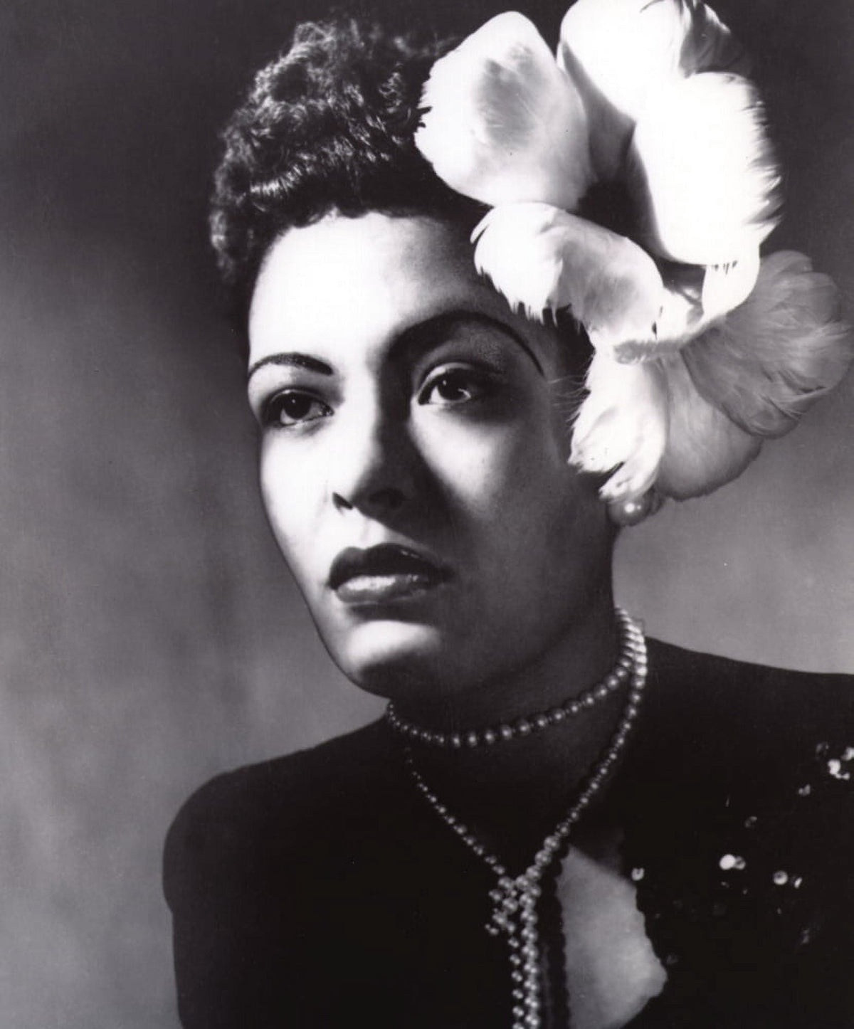 Billie Holiday Portrait Photo Print - Elegant music art.