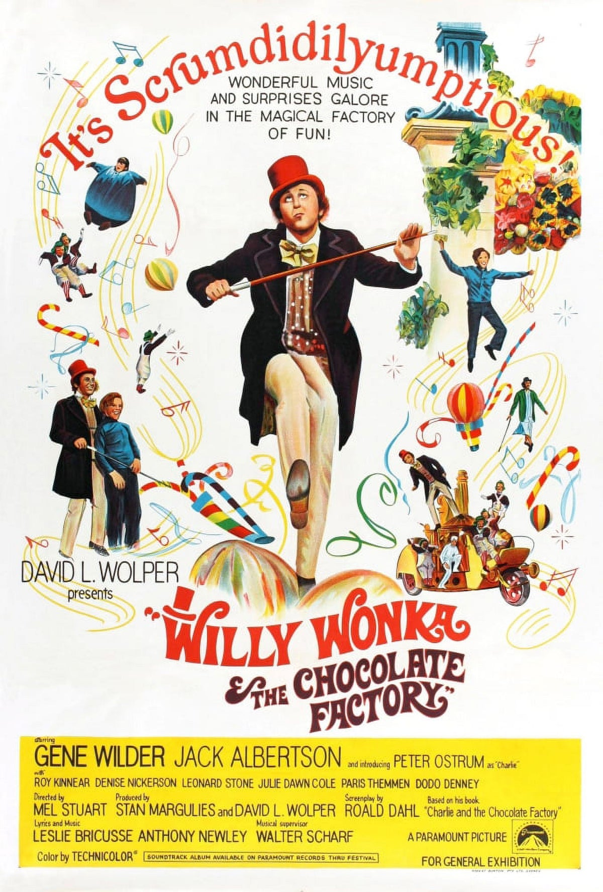 Willy Wonka and The Chocolate Factory Movie Masterprint Poster