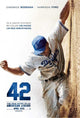 42 Movie Poster 11x17 print showcasing Jackie Robinson's legacy.