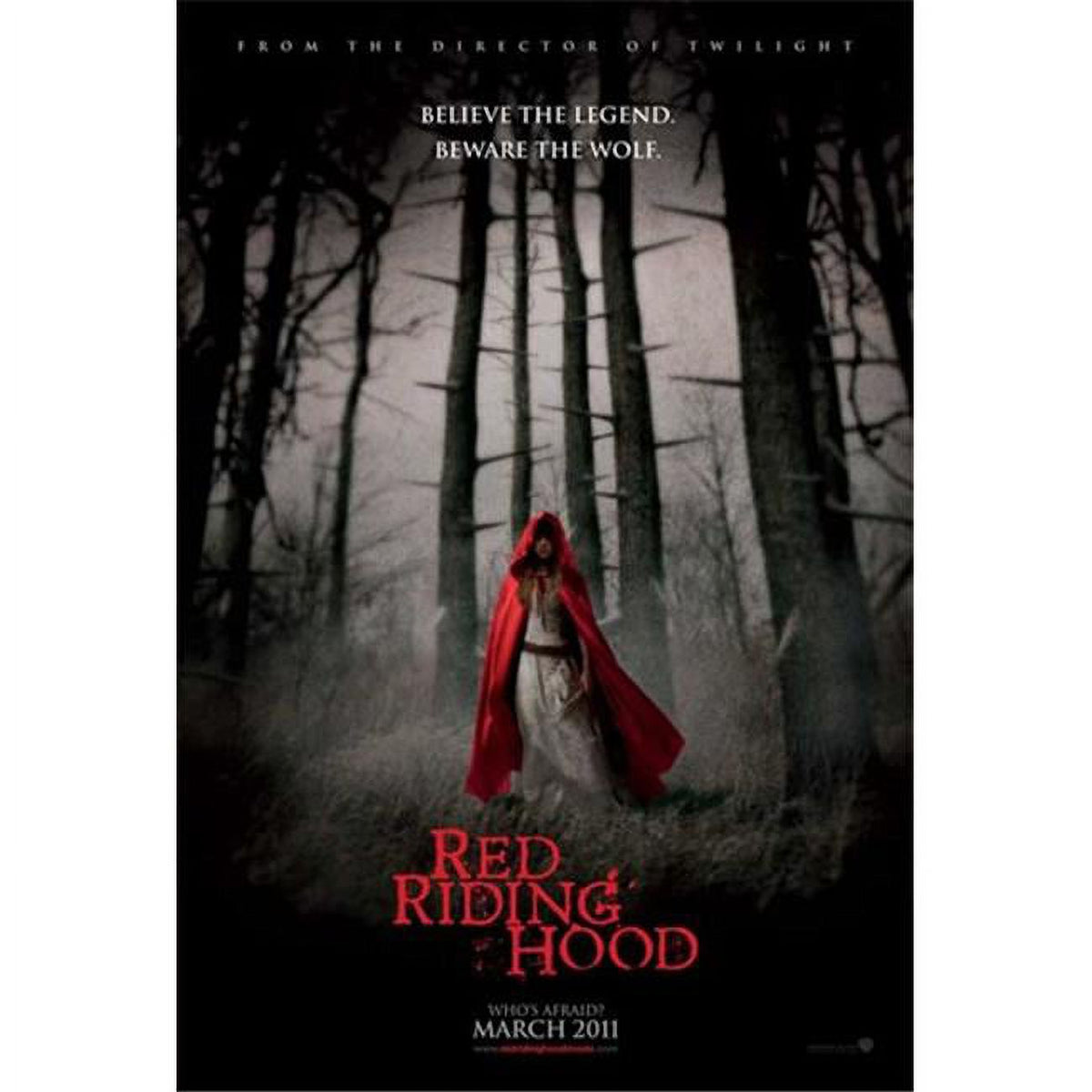 Red Riding Hood Movie Poster 11 x 17 print featuring enchanting imagery.