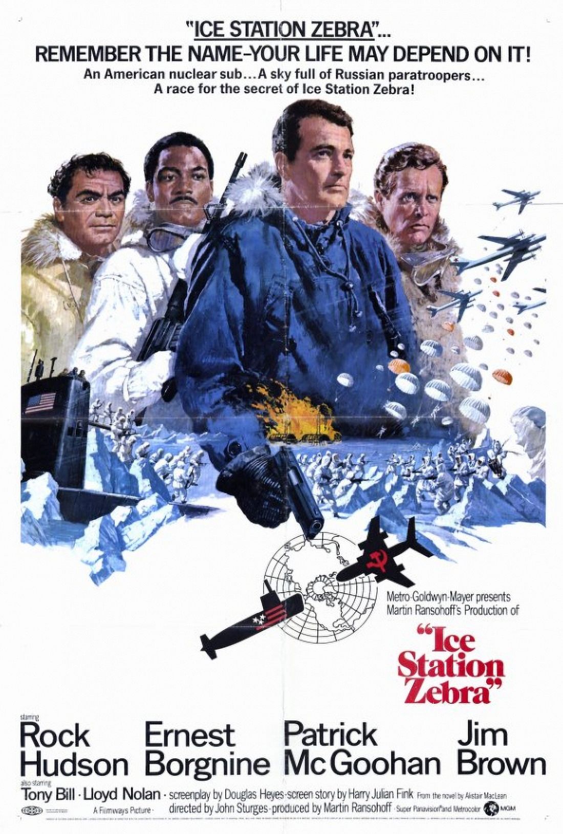 Ice Station Zebra Movie Poster Print 27x40