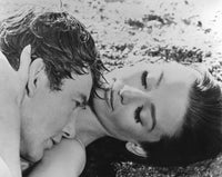 Audrey Hepburn Beach Photo Print showcasing elegance and charm.