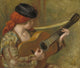 Young Spanish Woman with a Guitar Art Print