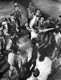 West Side Story black and white fighting scene photo print