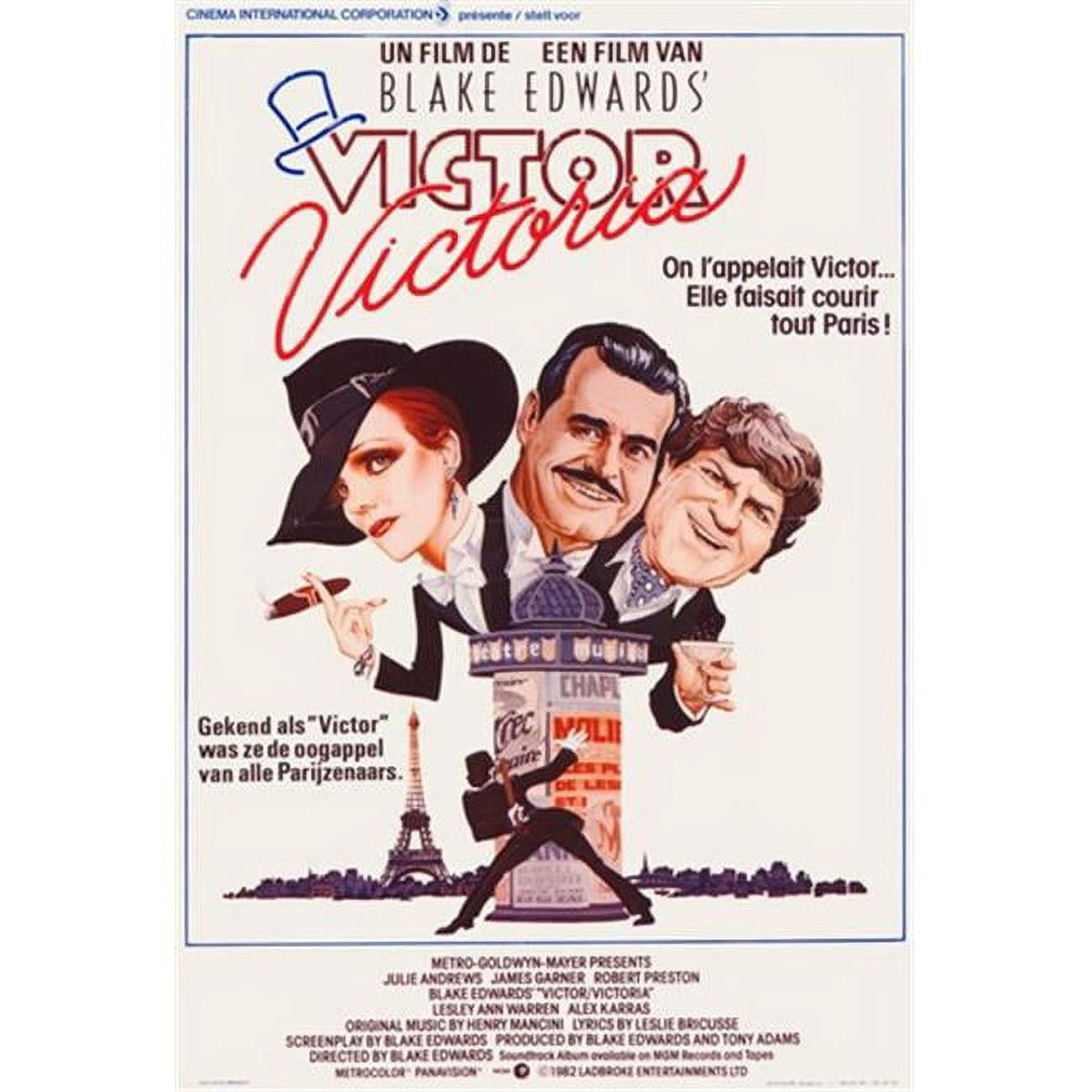 Victor/Victoria Movie Poster 11x17 print