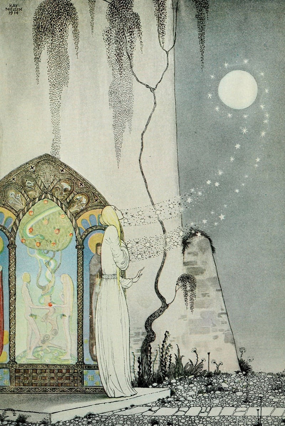 East of the Sun and West of the Moon Poster Print by Kay Rasmus Nielsen, available in various sizes.