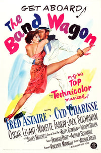 The Band Wagon movie poster print featuring Cyd Charisse and Fred Astaire, 1953, 11x17 size.