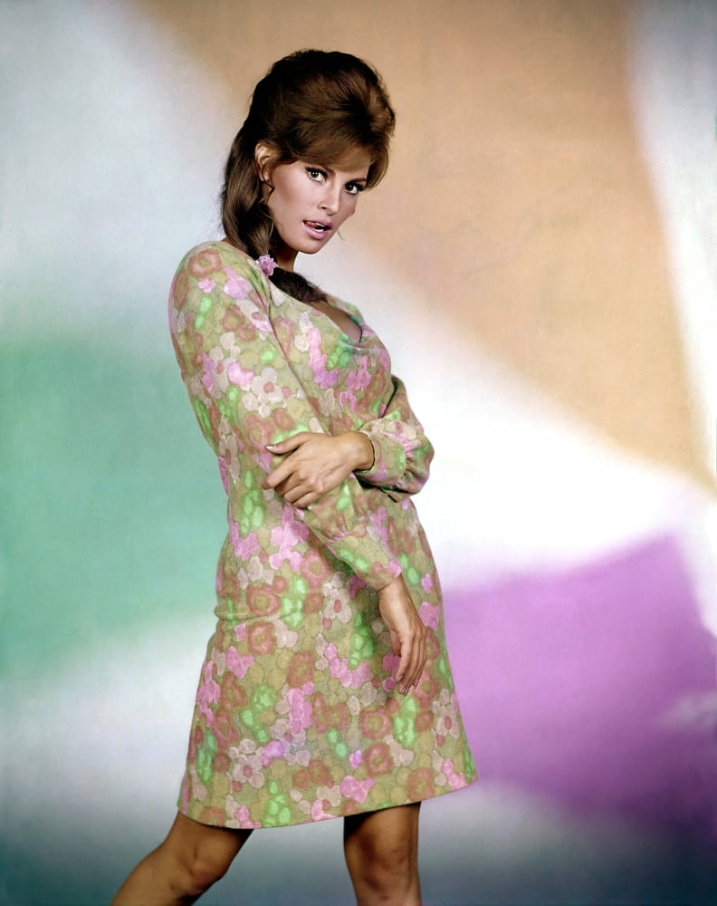 Raquel Welch 1960s photo print, classic Hollywood icon