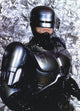 Robocop photo print featuring John Burke in iconic pose.