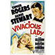 Vivacious Lady Movie Poster Print featuring vibrant colors and elegant design.