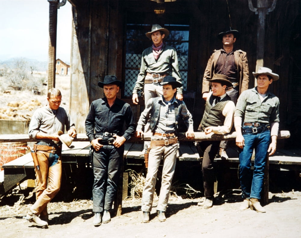 The Magnificent Seven photo print showcasing iconic film characters.