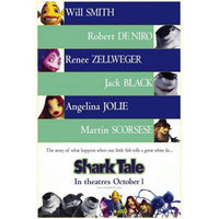Shark Tale Movie Poster Print featuring colorful animated characters