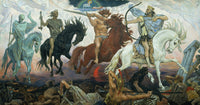 Four Horsemen of the Apocalypse poster print by Victor Vasnetsov.