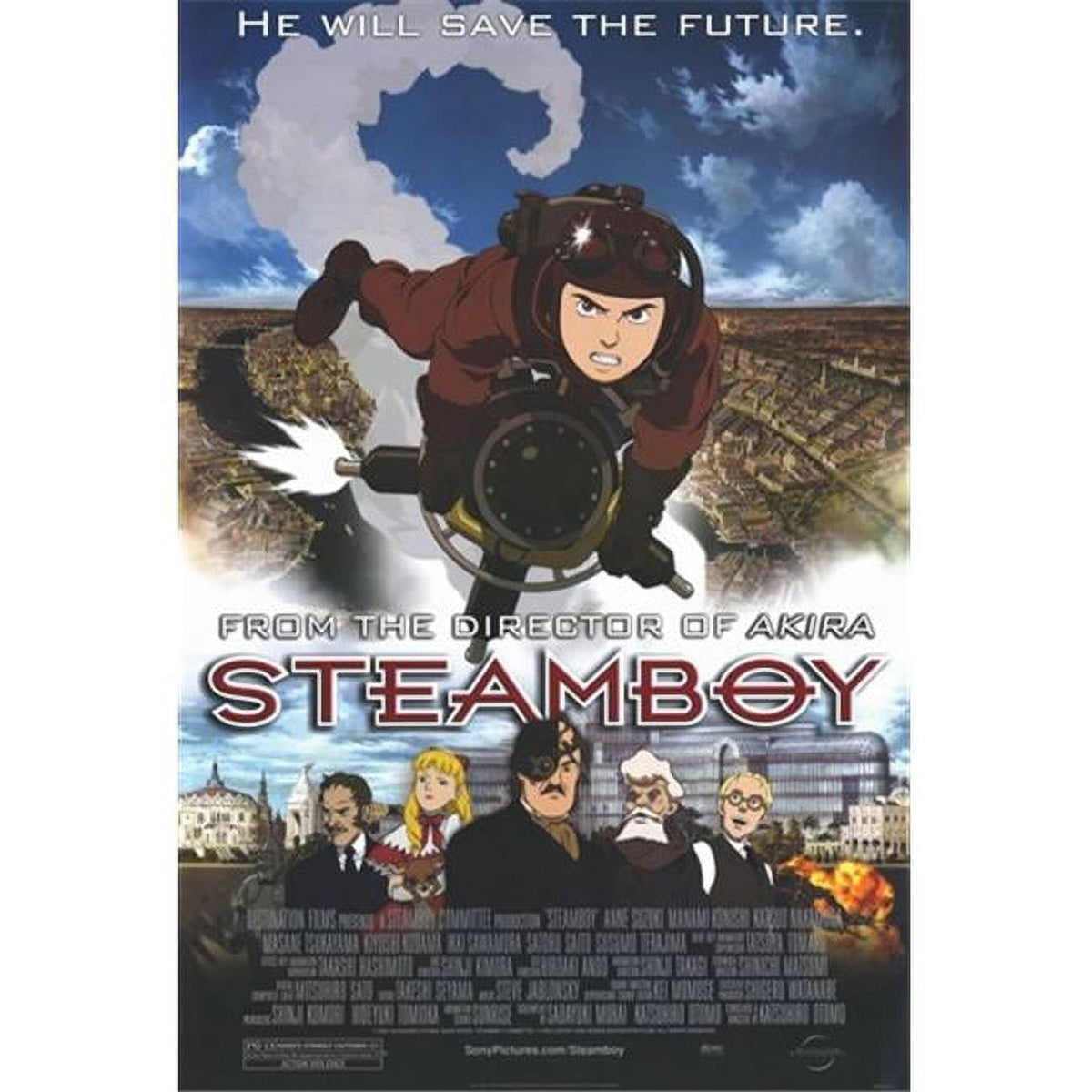 Steamboy Movie Poster 11x17 size print featuring vibrant artwork.