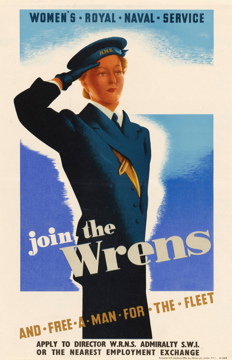 Join the Wrens Women's Royal Naval Service Poster Print
