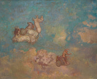 The Chariot of Apollo by Odilon Redon art print, fine art poster.