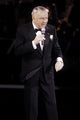 Frank Sinatra performing on stage at Radio City Music Hall photo print.