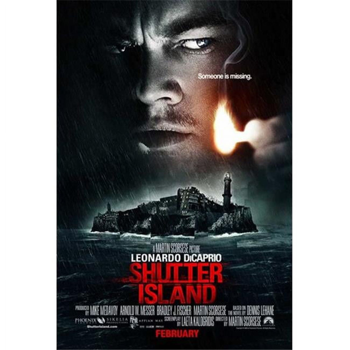 Shutter Island Movie Poster - Style E (11x17) featuring dramatic art from the film.
