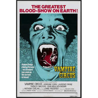 Vampire Circus Movie Poster 11x17 print featuring dark circus theme.