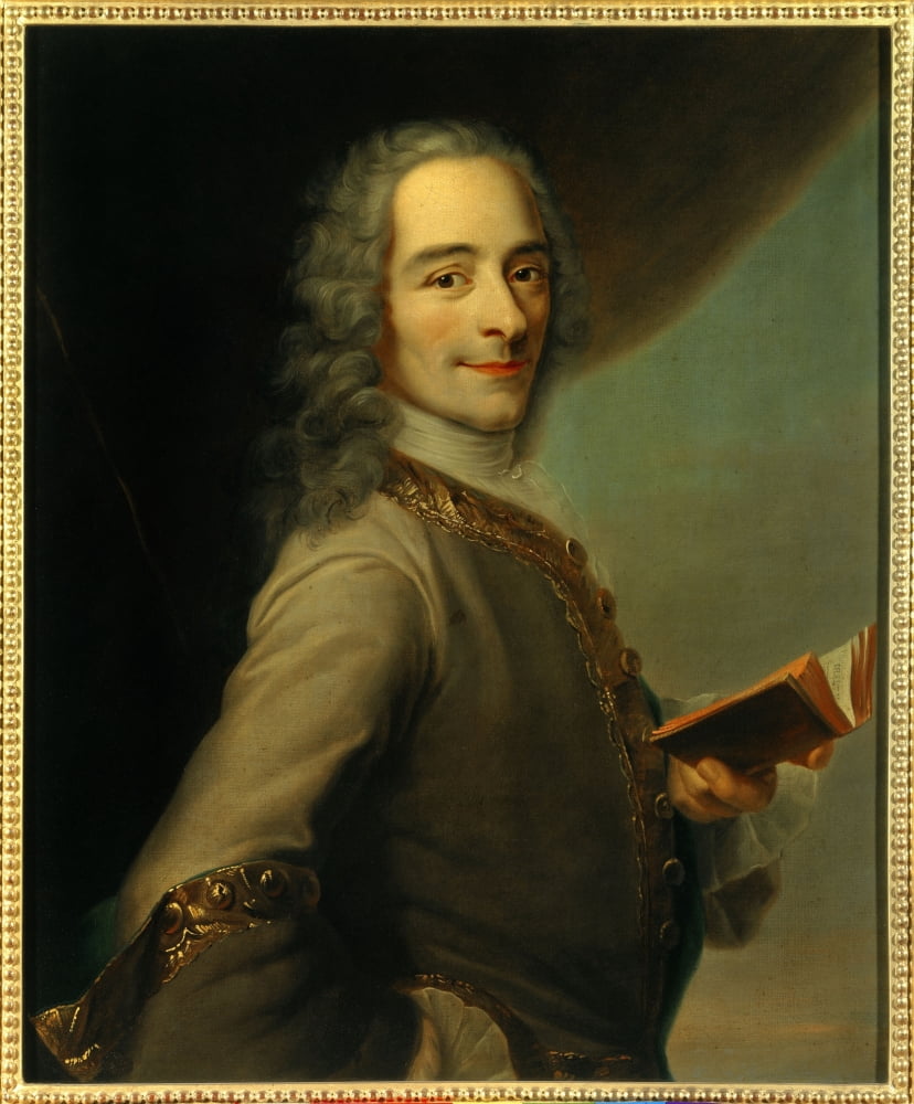Poster print after Maurice Quentin De La Tour, French school art.