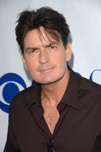 Charlie Sheen at CBS Summer TCA Press Tour Photo Print