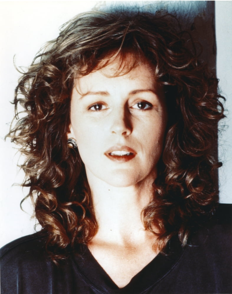 Close-up portrait photo print of Bonnie Bedelia in a black shirt