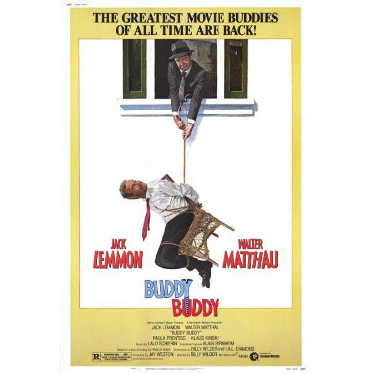 Buddy Buddy Movie Poster Print - 27x40 size, vibrant colors.