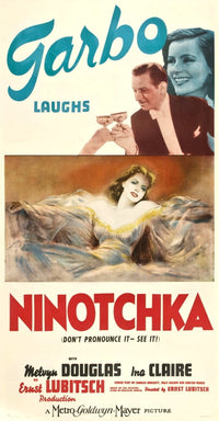 Ninotchka Movie Masterprint Poster featuring Greta Garbo and Melvyn Douglas, 1939.