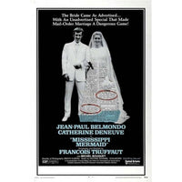 Mississippi Mermaid Movie Poster Print 27x40 showcasing vintage film art.