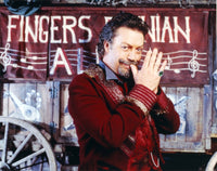 Tim Curry posed in a red coat photo print