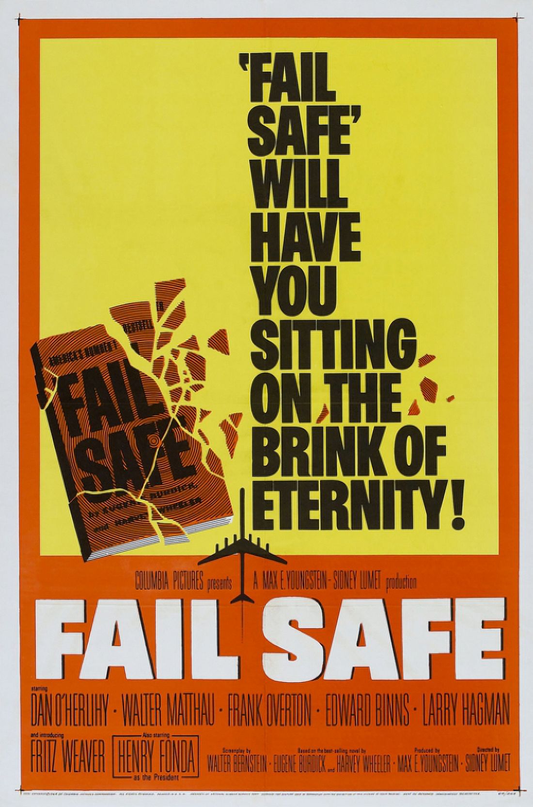 Fail-Safe Movie Poster Print 27x40 - Classic Film Art
