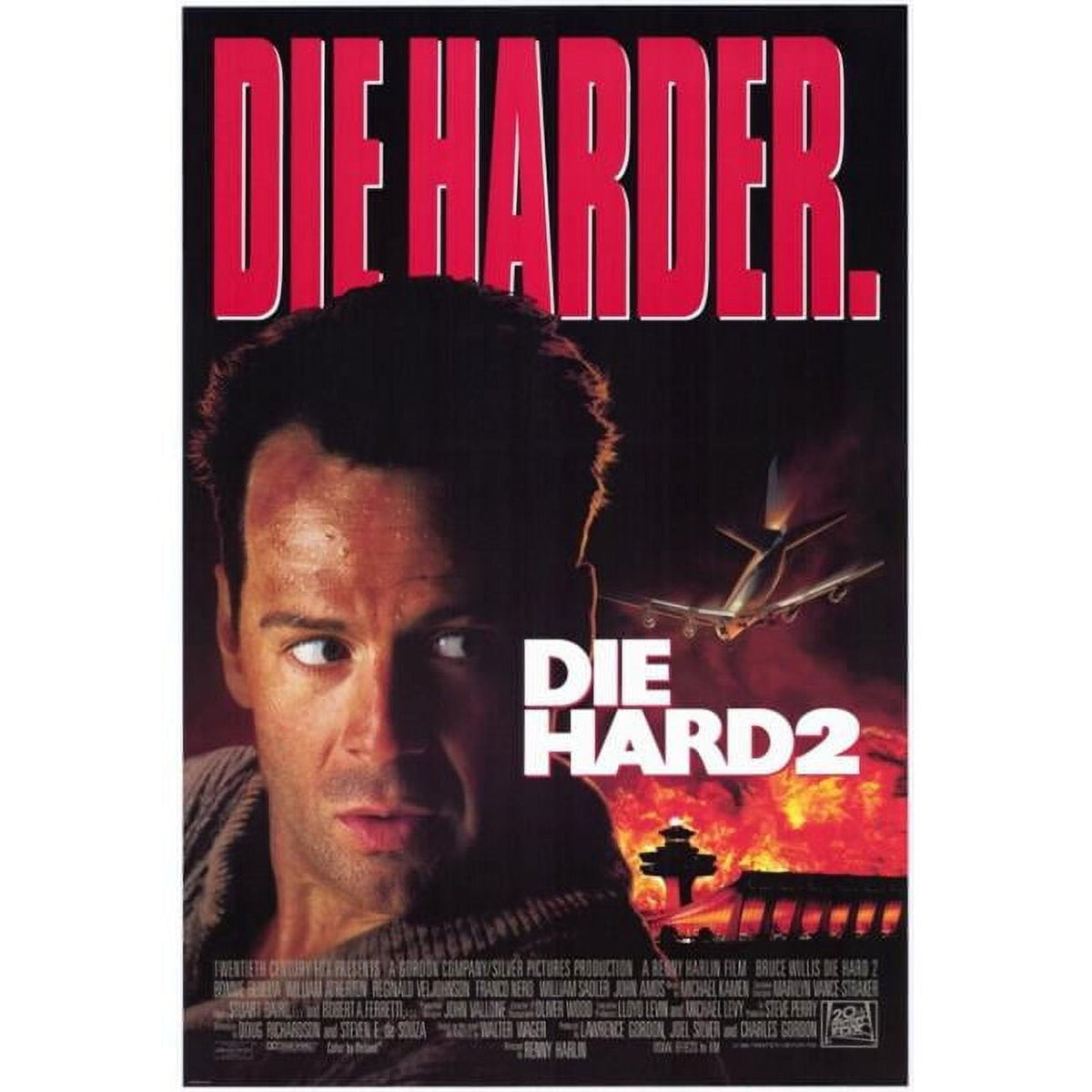 Die Hard 2: Die Harder Movie Poster Print in 27x40 size.