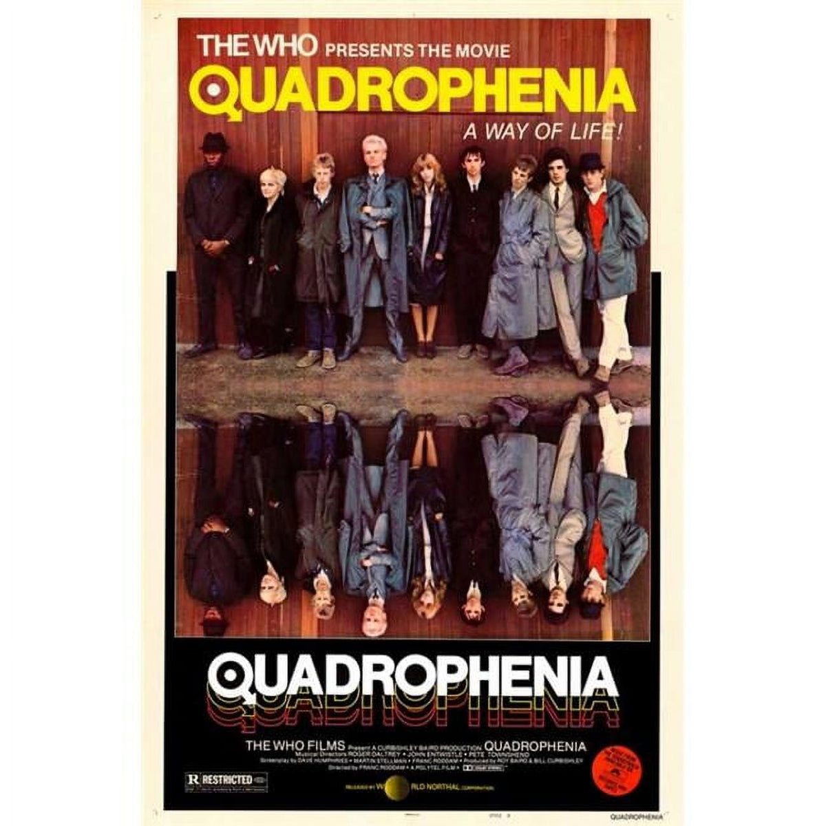 Quadrophenia movie poster print showcasing iconic film imagery.
