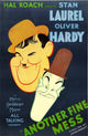 Another Fine Mess movie poster print featuring Stan Laurel and Oliver Hardy.
