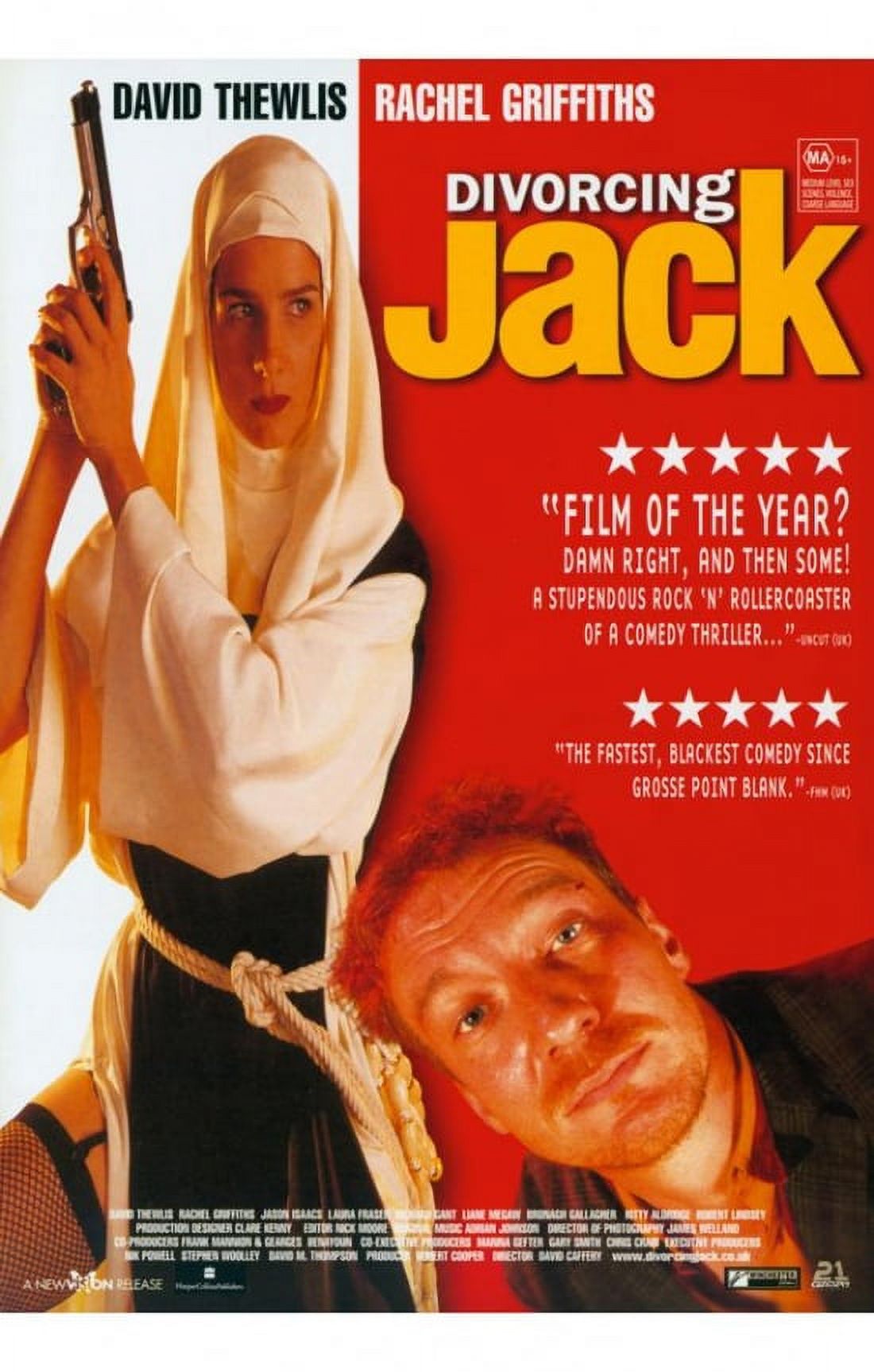 Divorcing Jack Movie Poster 11x17 featuring vibrant film imagery