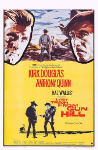 Last Train From Gun Hill Movie Masterprint Poster featuring Kirk Douglas and Anthony Quinn.