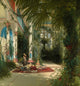 Poster print of The Interior of the Palm House on the Pfaueninsel by Carl Blechen