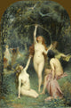 Nymphs In A Forest artwork print by Henri Adrien Tanoux