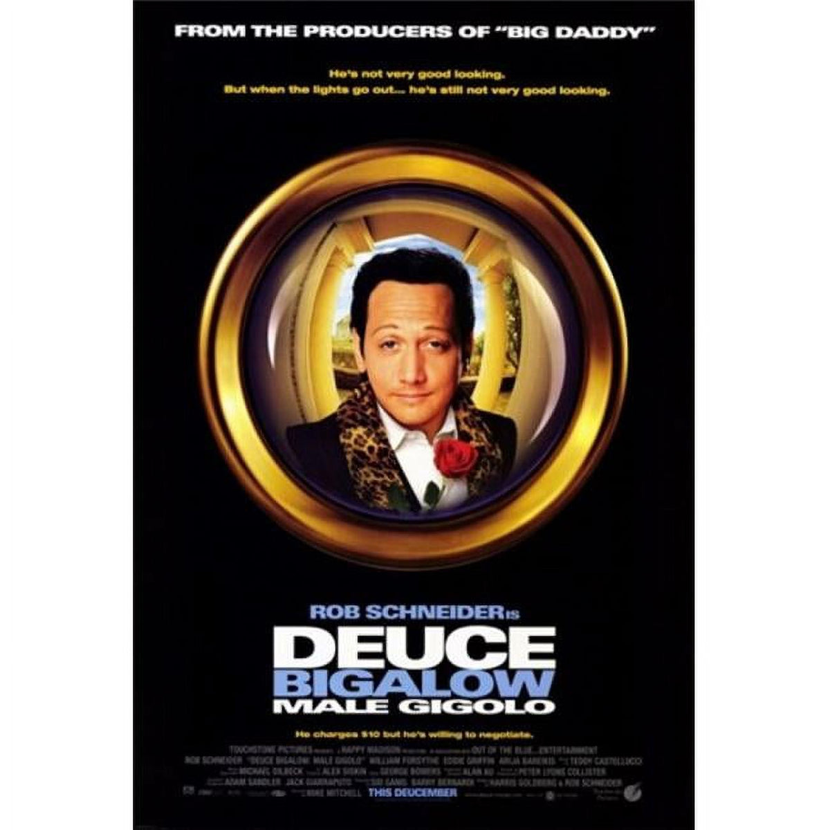 Deuce Bigalow Male Gigolo Movie Poster (11x17) featuring Rob Schneider.