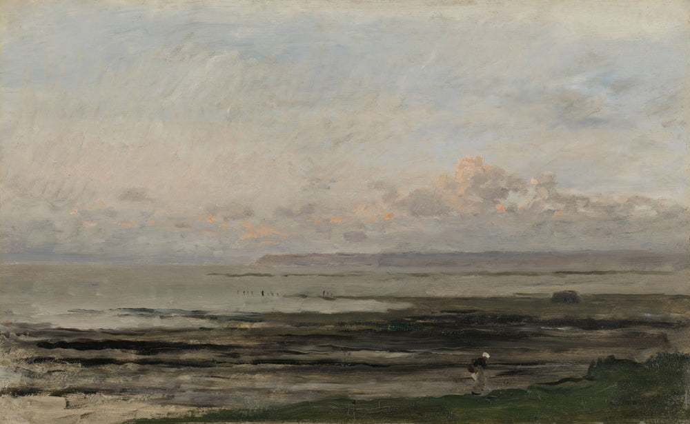Landscape poster print by Charles Francois Daubigny, showcasing serene countryside beauty.