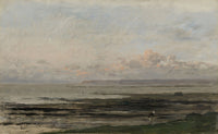Landscape poster print by Charles Francois Daubigny, showcasing serene countryside beauty.