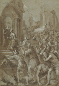 King Solomon Beholds the Ark of the Covenant Poster Print by Andrea Vicentino