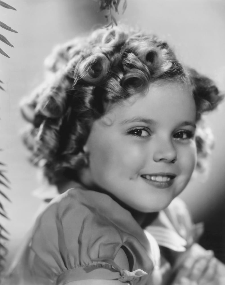 Shirley Temple portrait poster print, available in multiple sizes.
