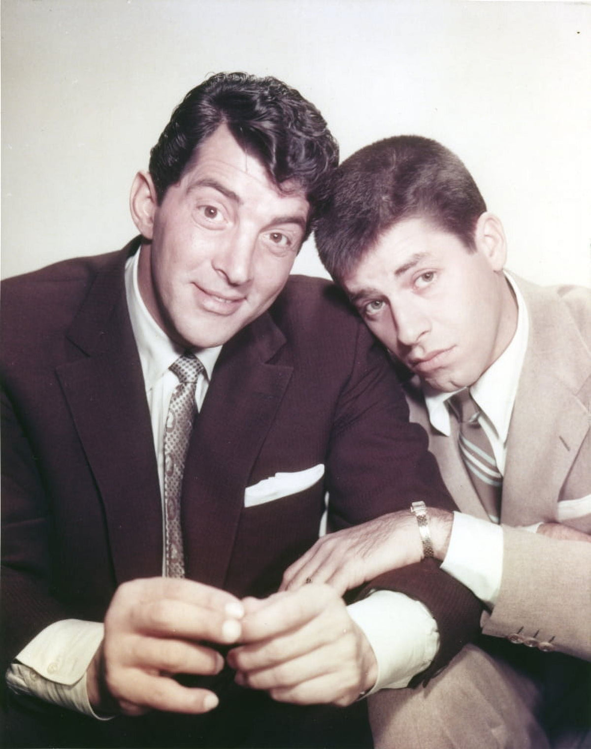 Dean Martin and Jerry Lewis classic photo print capturing iconic comedy duo.