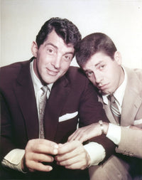 Dean Martin and Jerry Lewis classic photo print capturing iconic comedy duo.