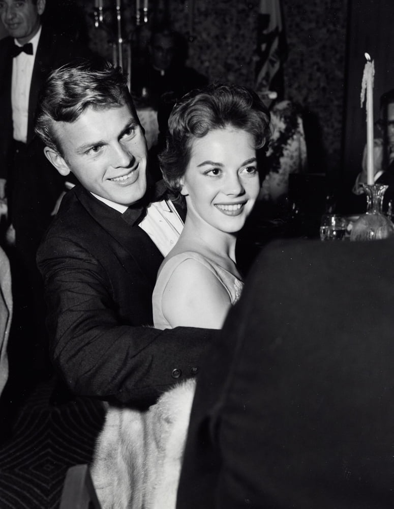 Natalie Wood and Tab Hunter photo print at the Crystal Room in Beverly Hills.