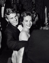 Natalie Wood and Tab Hunter photo print at the Crystal Room in Beverly Hills.