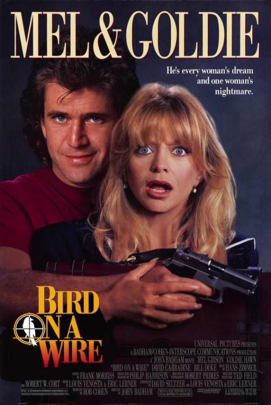 Bird on a Wire Movie Poster 11x17 - vibrant film art print